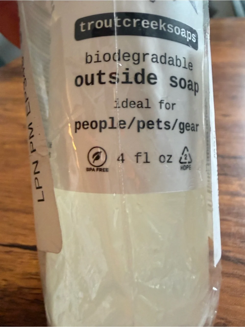 Waterway Safe Biodegradable Outside Soap - Cream